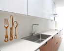 Knife and Fork Vinyl Decals Kitchen Wall Art Sticker